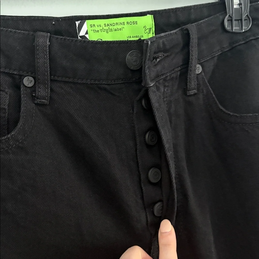 SR vs. Sandrine Rose The Virgin Label
High-Rise Straight Leg Black Jeans Size 27 - Picture 12 of 12